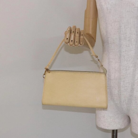 LOUIS VUITTON Epi Pochette Accessoires Pouch Vanilla - Picture 1 of 16